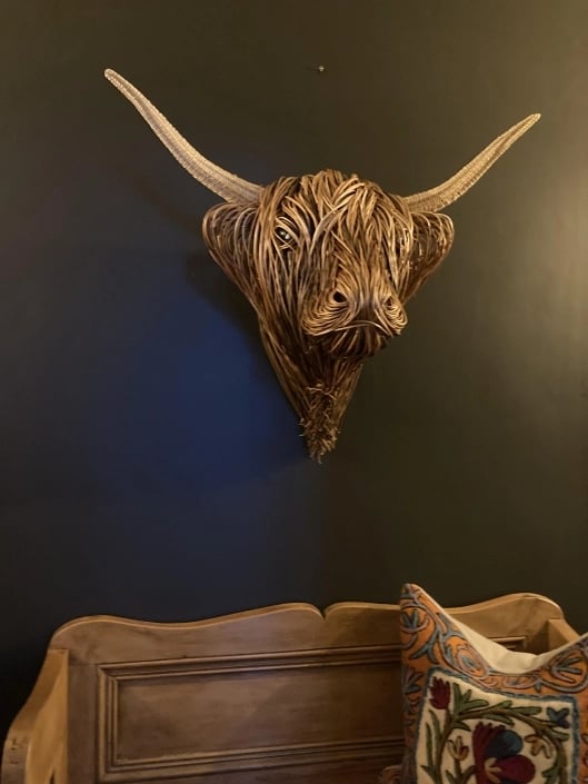 Cow Head Wall Sculpture - Interior Wall Art Decor