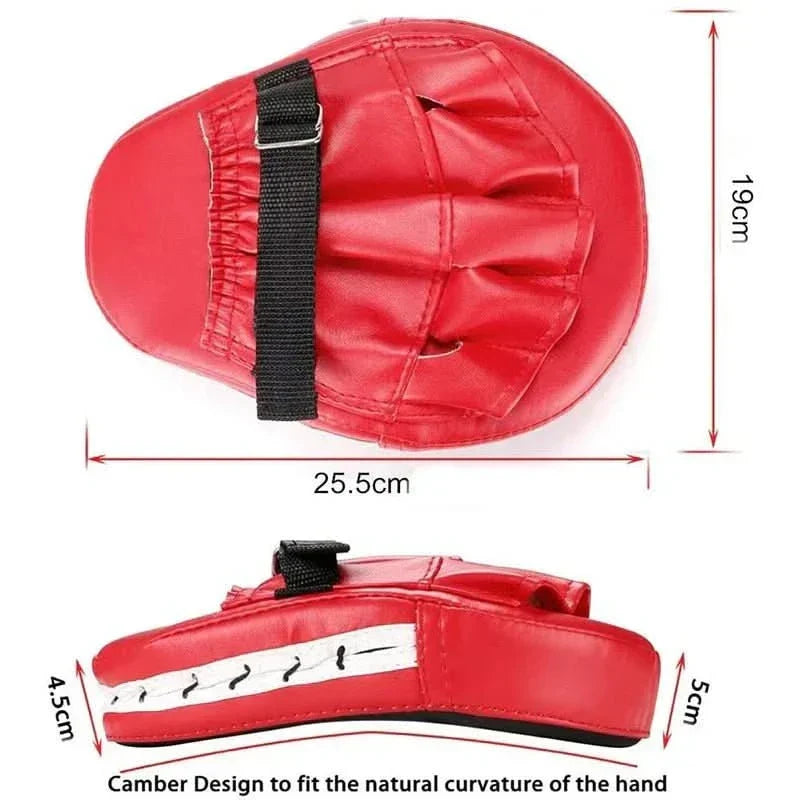 Curved Boxing Focus Mitts with Shock Absorption for Martial Arts and Boxing Training