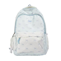 Cute Bow-Pattern School Backpack