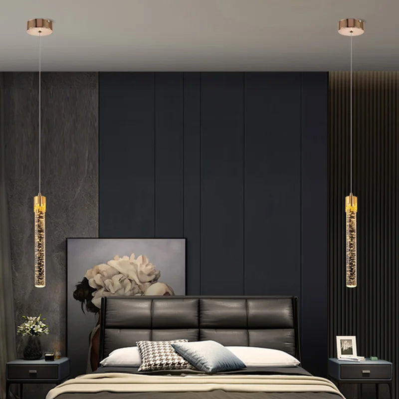 Cylinder Glass Pendant Light