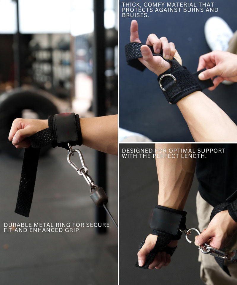 D-Ring Lifting Straps – Heavy Duty Grip Support for Weight Training