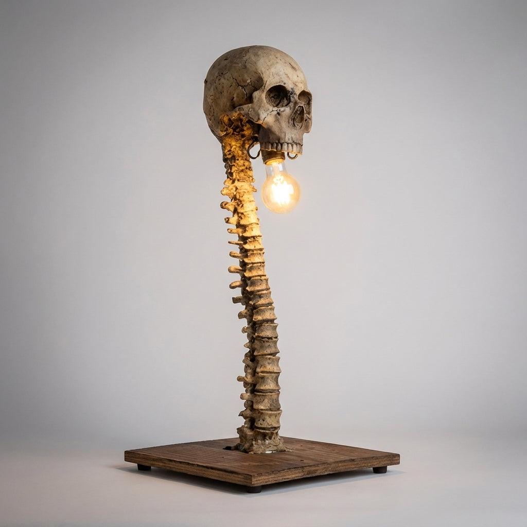 Decorative Skeleton Table Lamp – Nightspine
