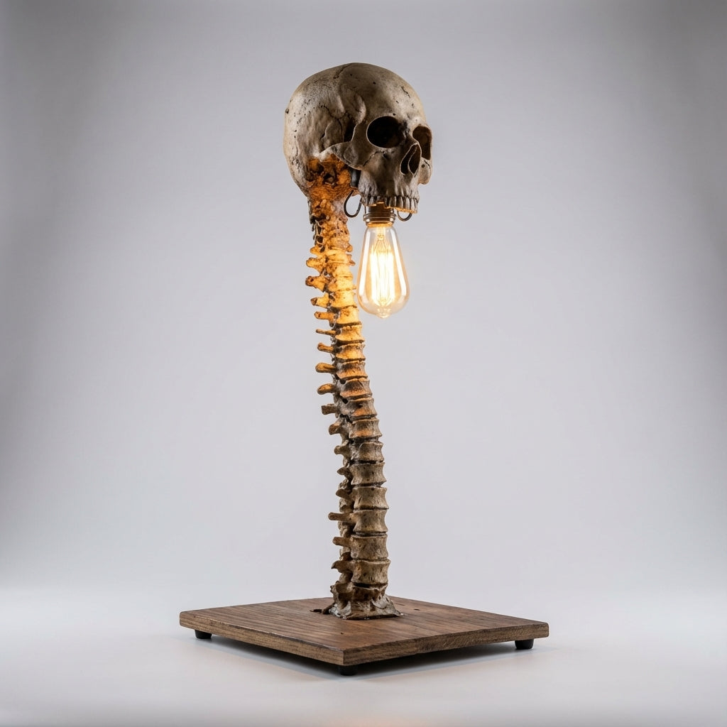 Decorative Skeleton Table Lamp – Nightspine