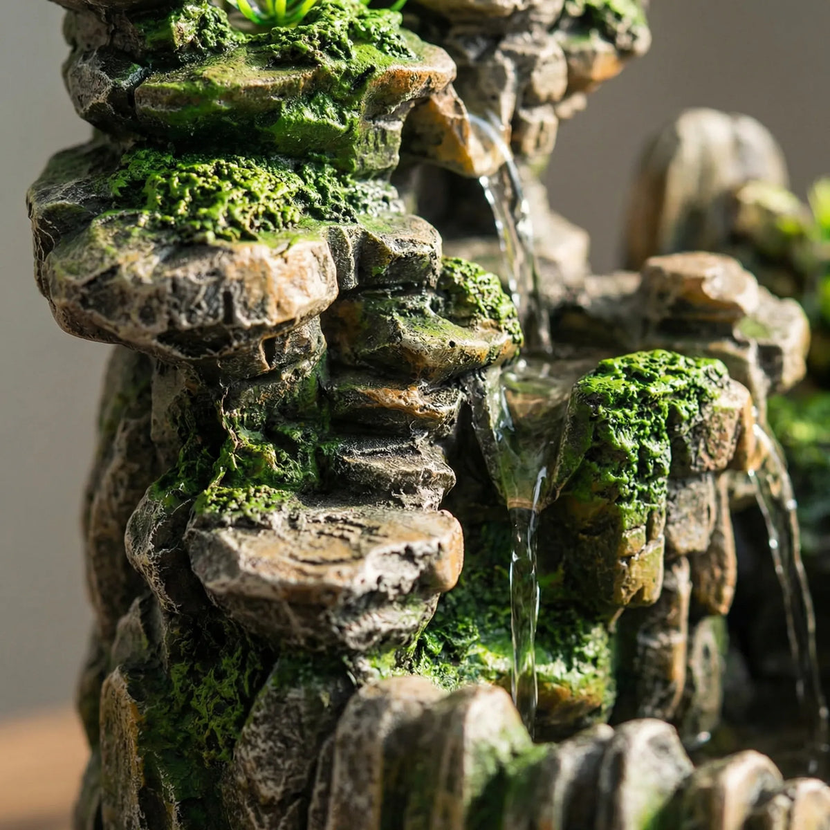 Decorative Tabletop Fountain with Waterfall