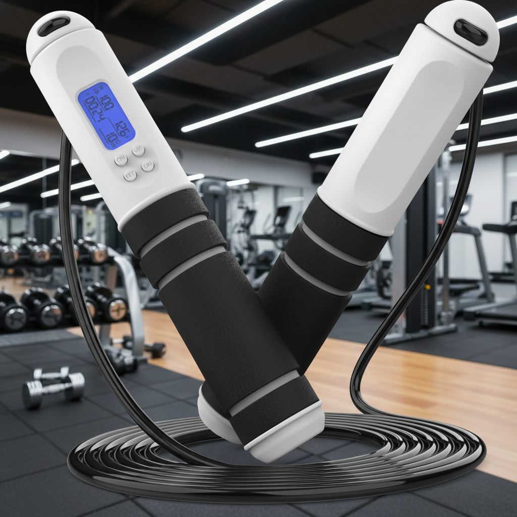 Digital Jump Rope with Calorie Counter and Target Reminder