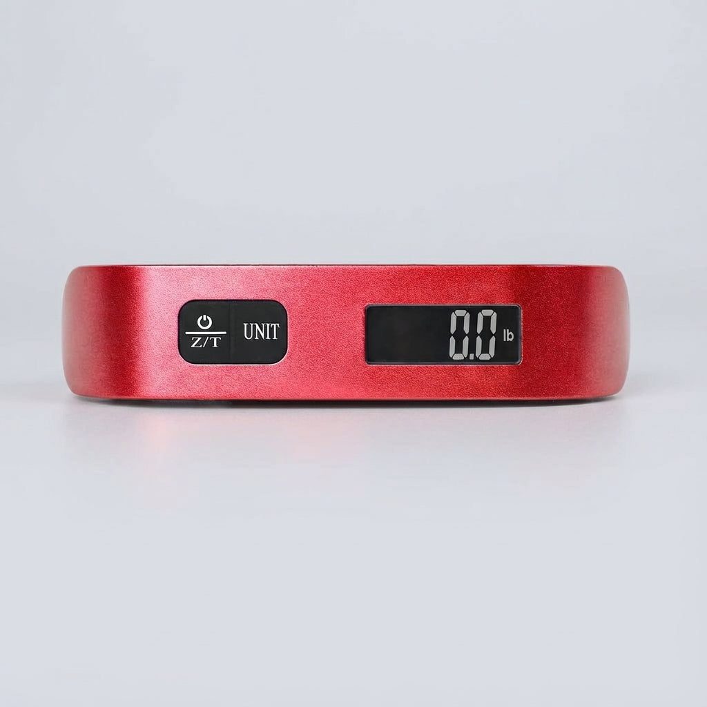 Digital Luggage Scale with Backlit LCD Display and Rubber Handle – Portable 50 kg Capacity Weighing Scale