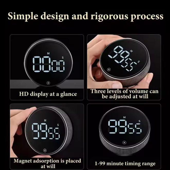 Digital Magnetic Kitchen Timer 99-Minute