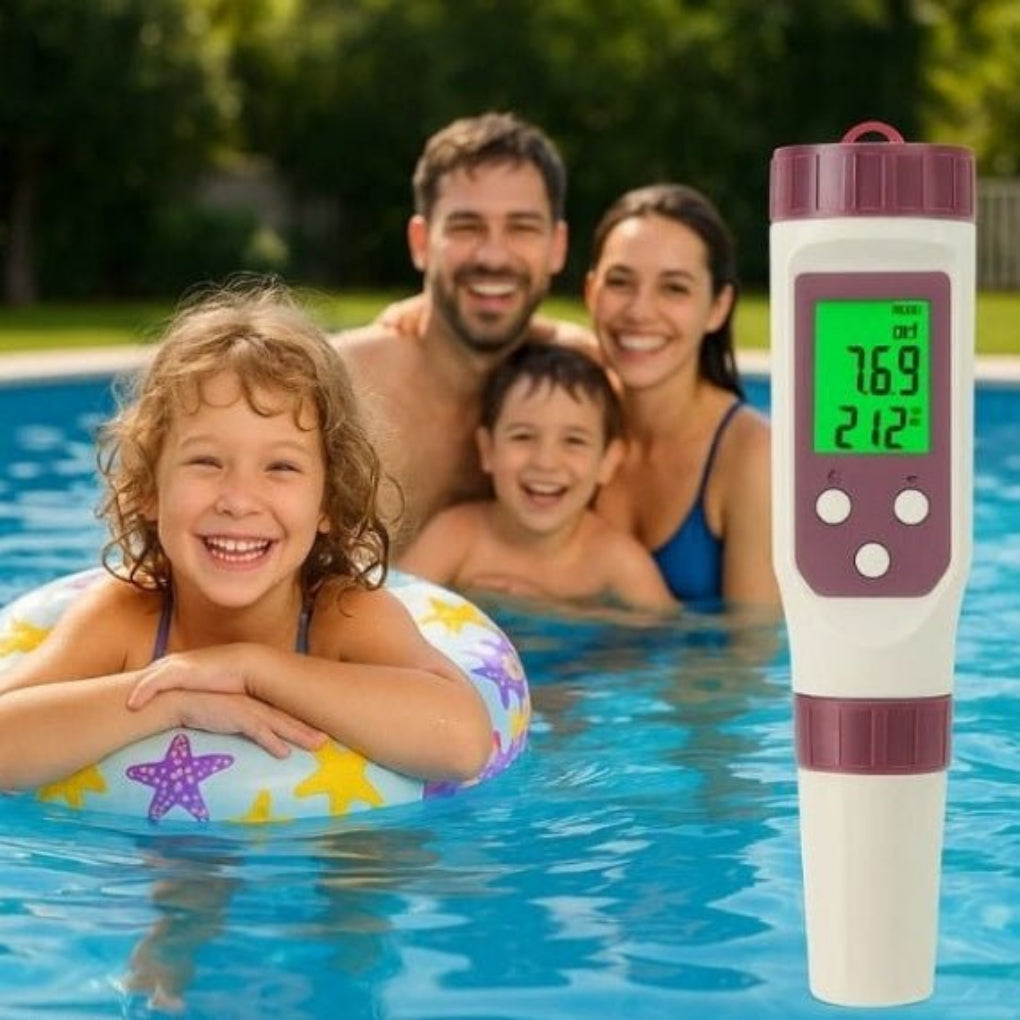 Digital Pool Water Tester and Analyzer with Smart App Support