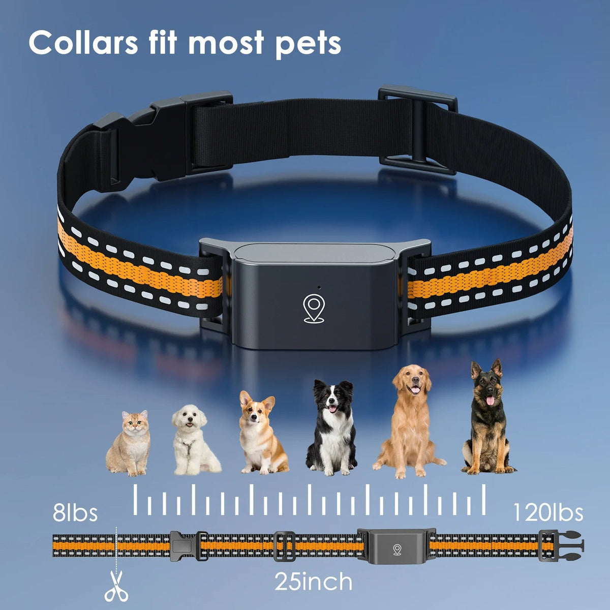 Dog and Cat GPS Collar - Unlimited Range, Accurate Tracking