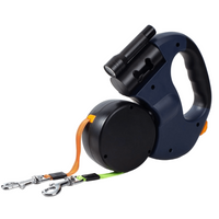 Dog Leash for Two Dogs with Rotating Reel