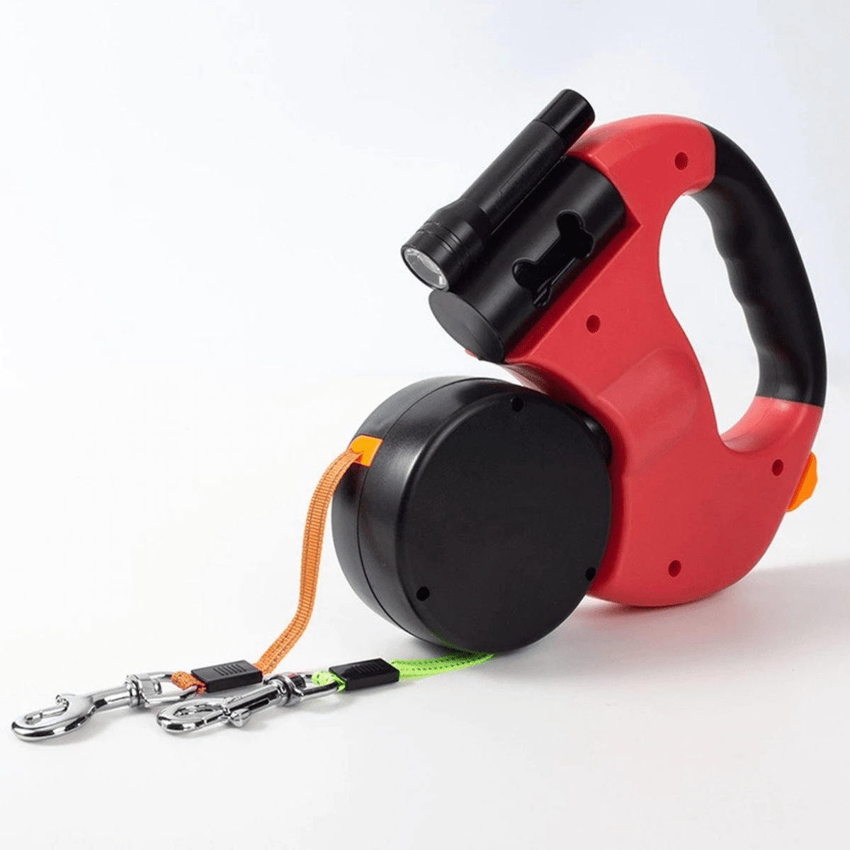 Dog Leash for Two Dogs with Rotating Reel
