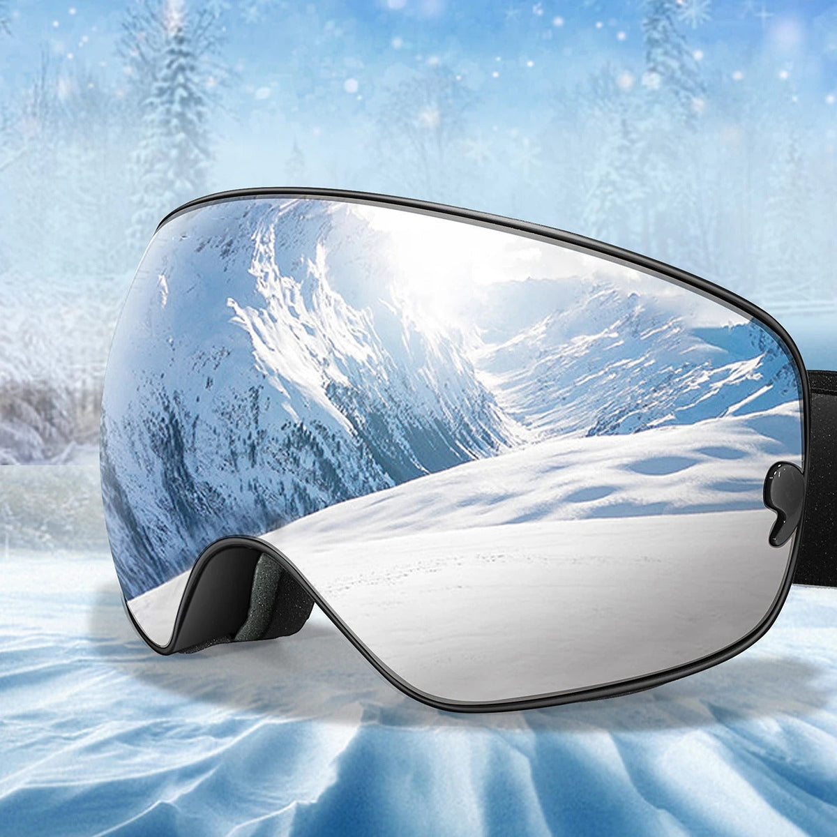 Double-Layer Anti-Fog Ski Goggles