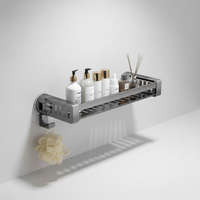 Drill-Free Hanging Bathroom Shelf