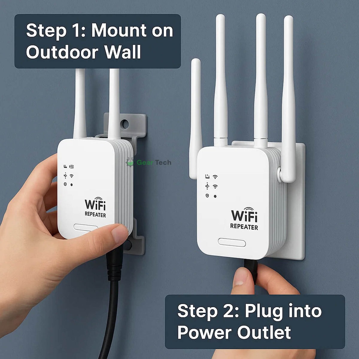 Dual-Band Long-Range Outdoor Wi-Fi Booster 1200Mbps