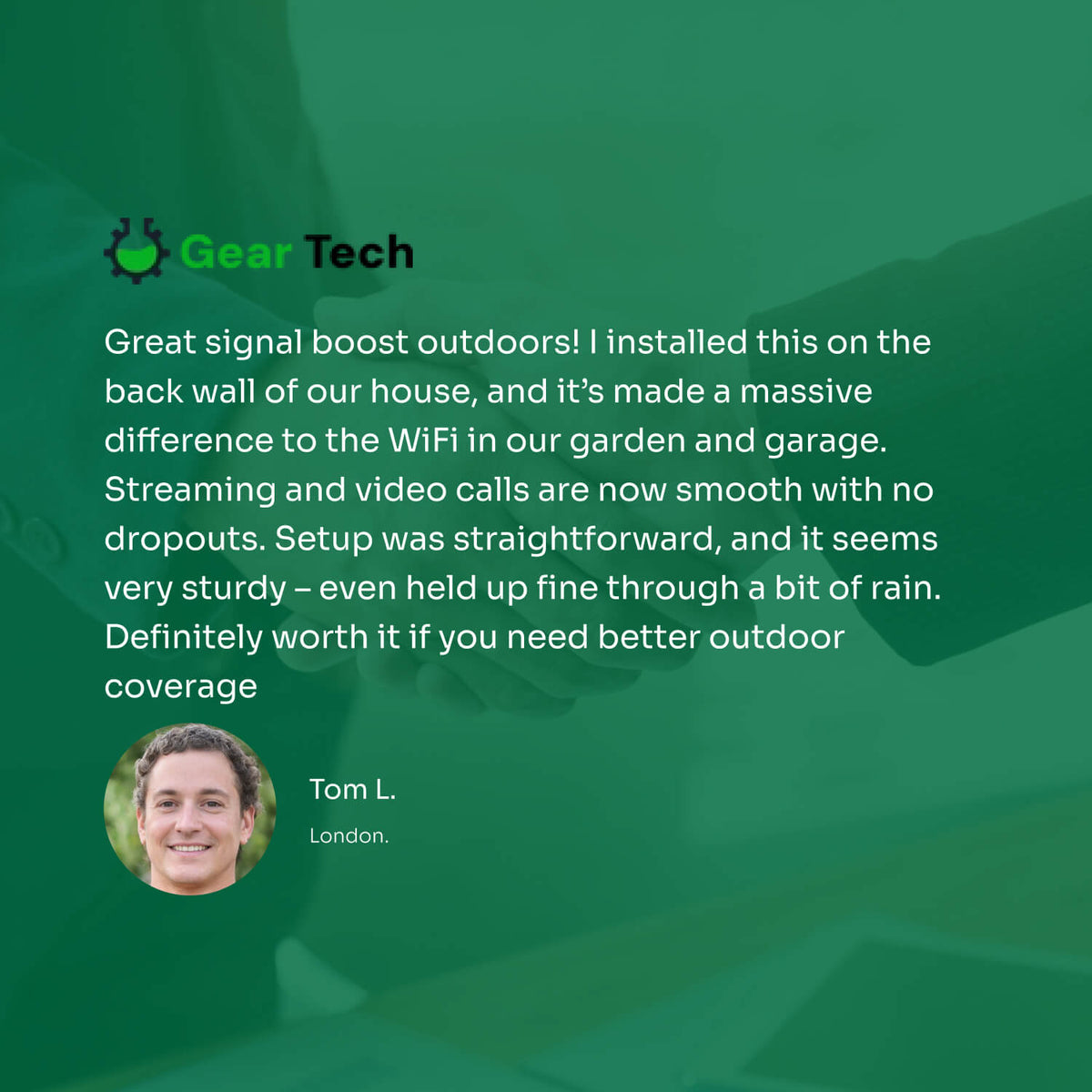 Dual-Band Long-Range Outdoor Wi-Fi Booster 1200Mbps
