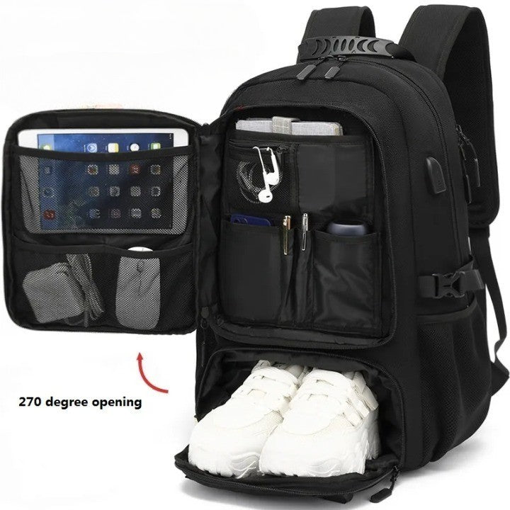 Durable & Spacious Backpack with USB Charging Port