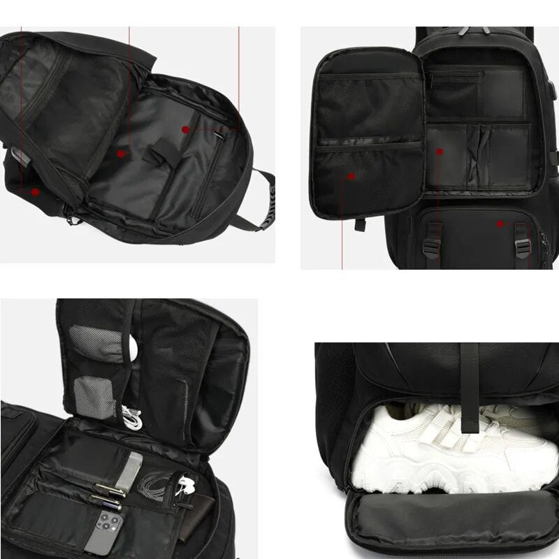Durable & Spacious Backpack with USB Charging Port