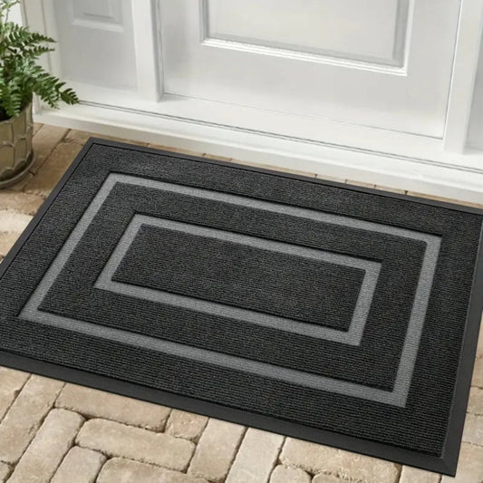 Durable Water-Resistant All-Season Rubber Doormat