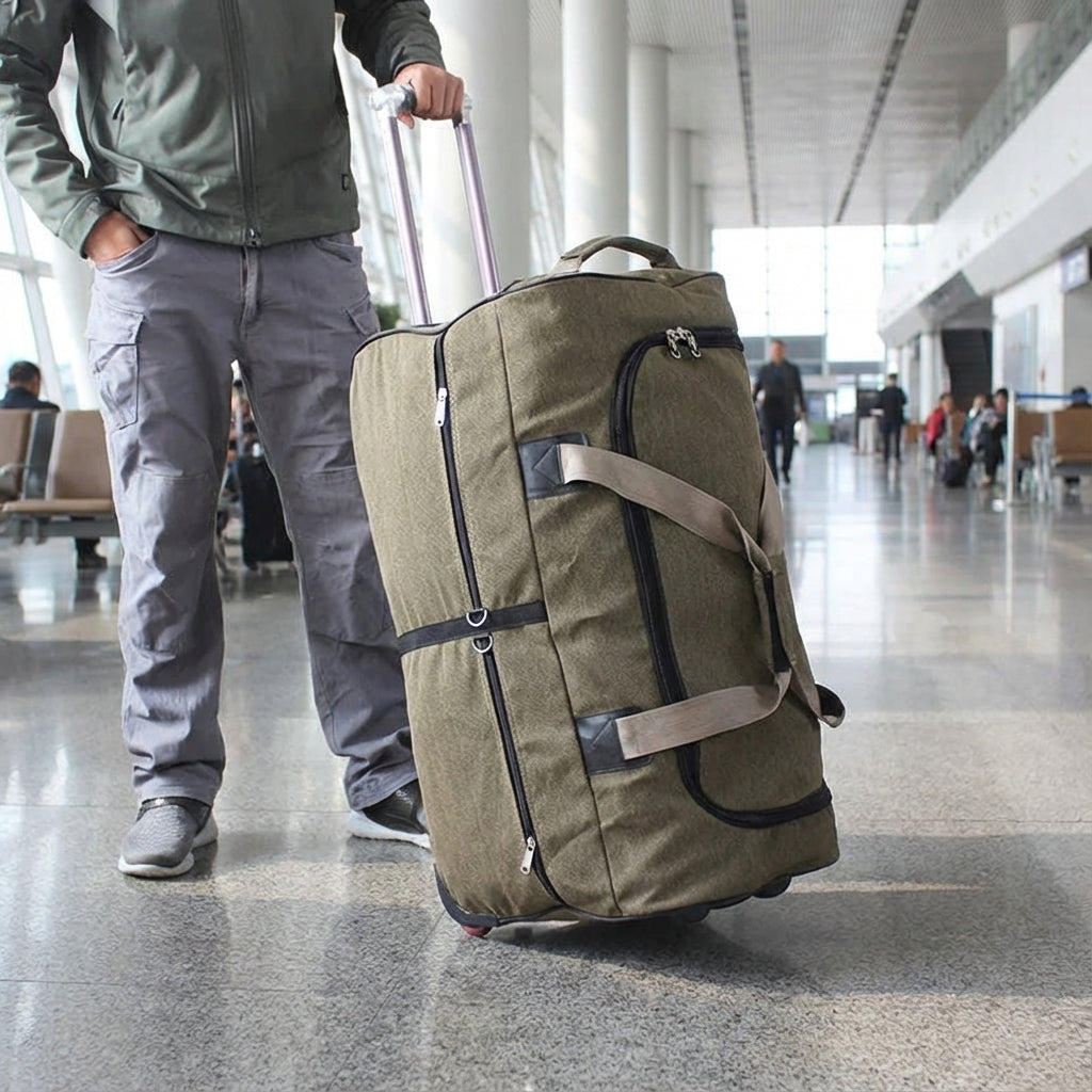 Durable Wheeled Travel Duffle Bag – Spacious & Robust for Travel