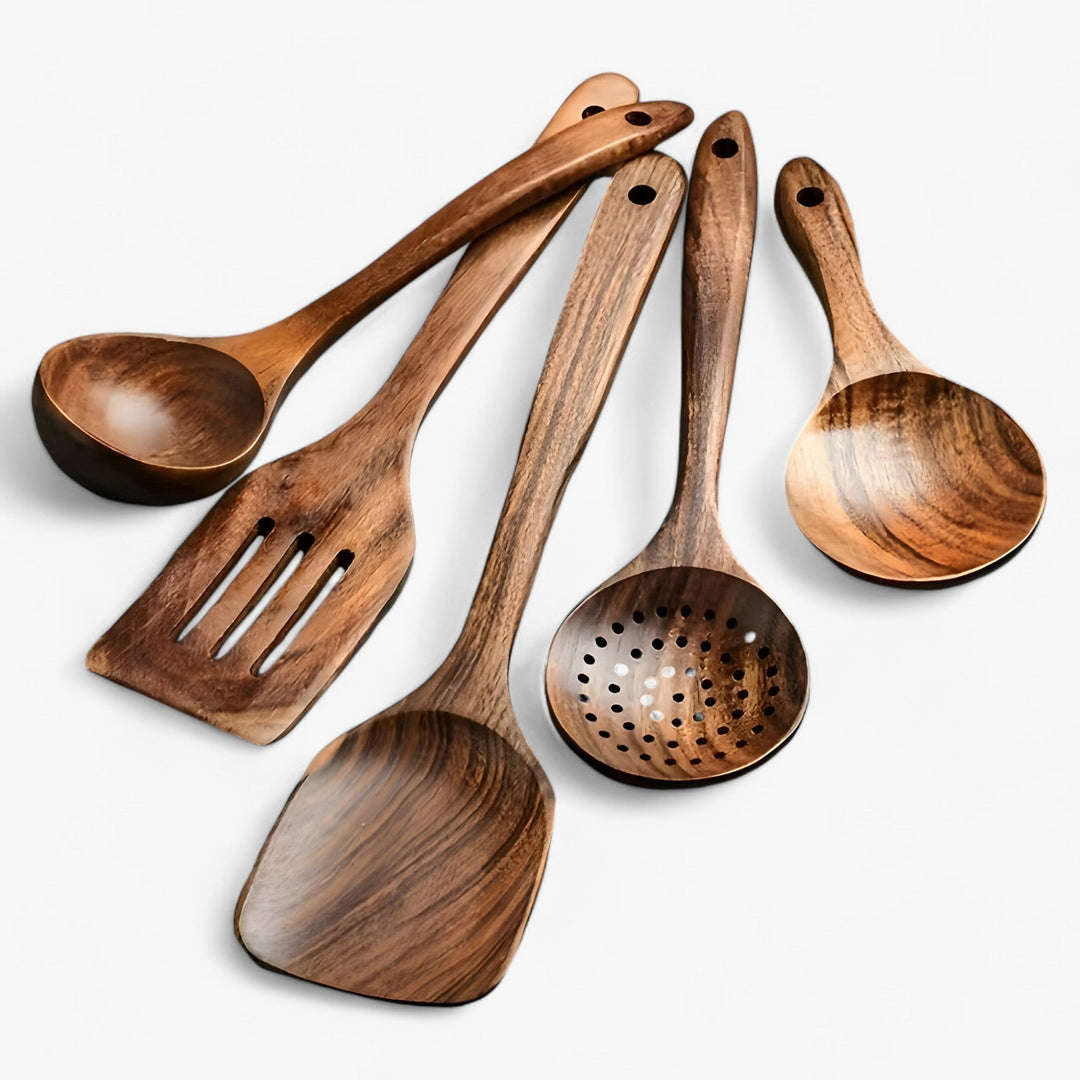 Eco-Friendly Wooden Kitchen Utensils