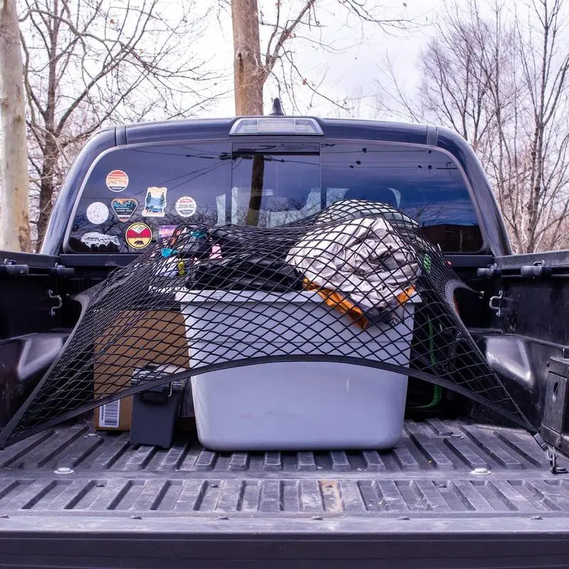 Elastic Cargo Net with Heavy-Duty Carabiners