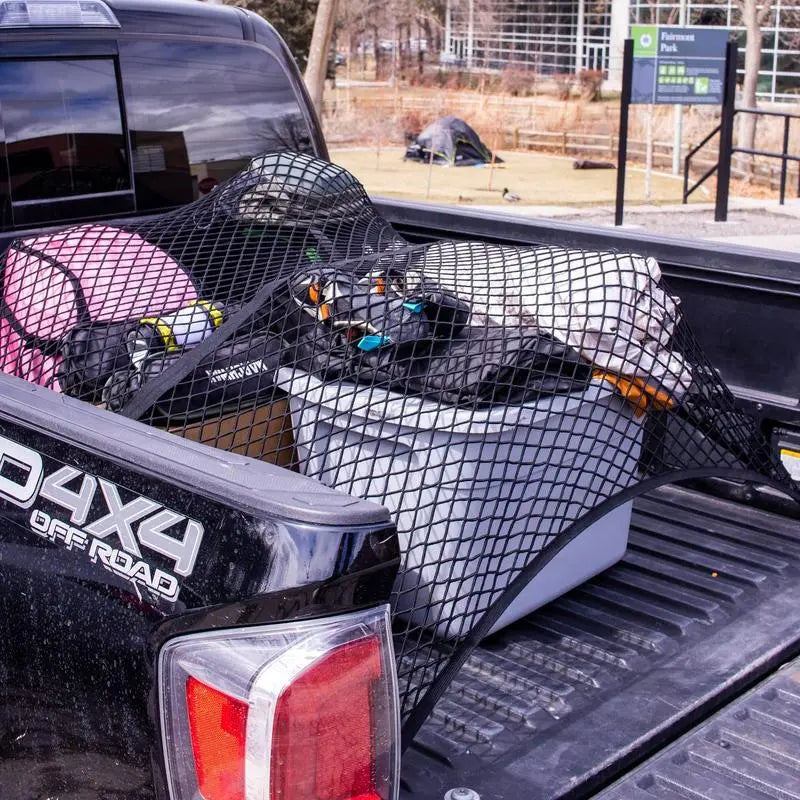 Elastic Cargo Net with Heavy-Duty Carabiners