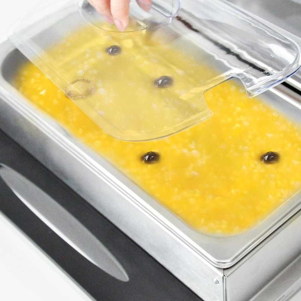 Electric Buffet Food Warmer with 3 x 2.5L Trays and Adjustable Temperature Control