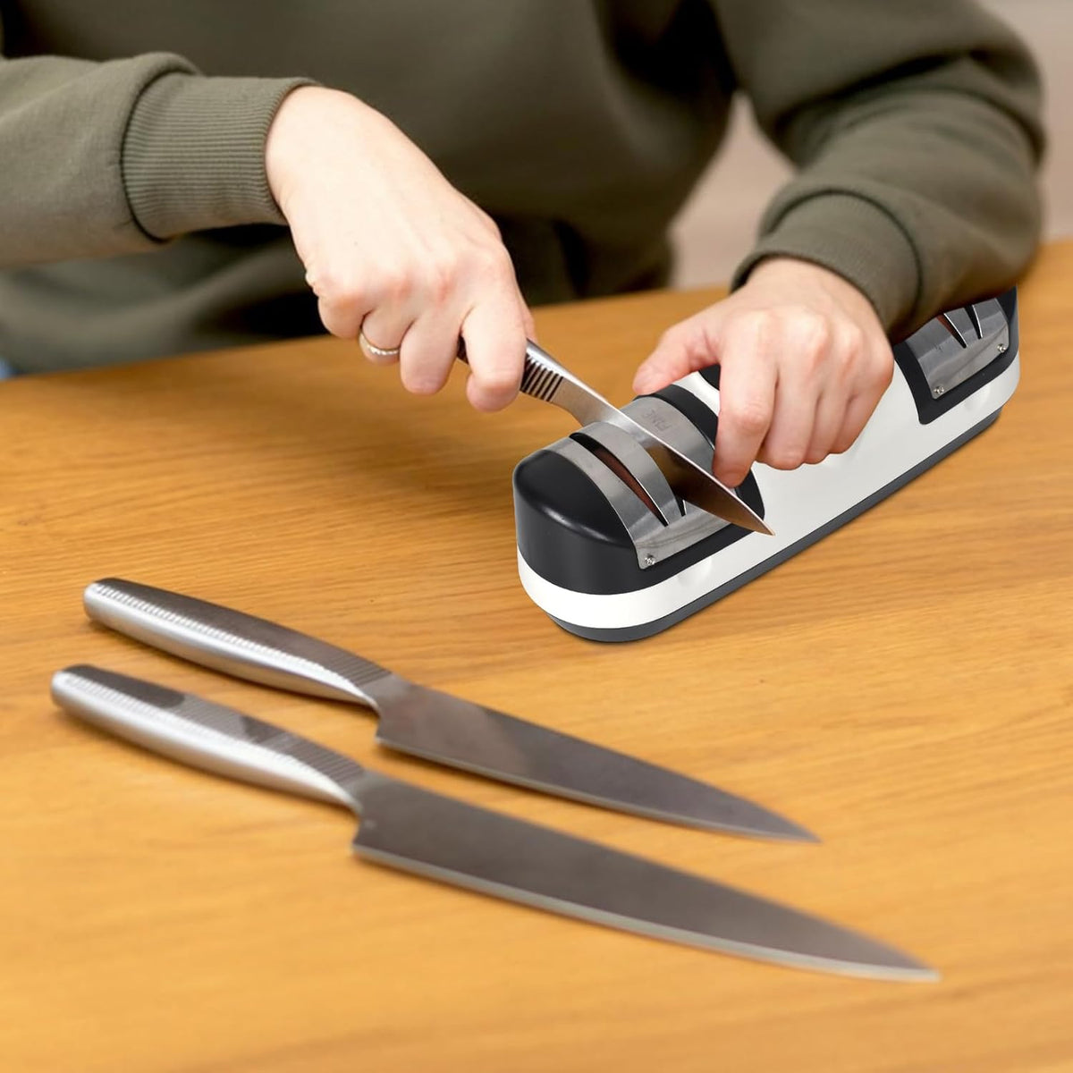 Electric Knife Sharpener with 3 Speeds and LED Display