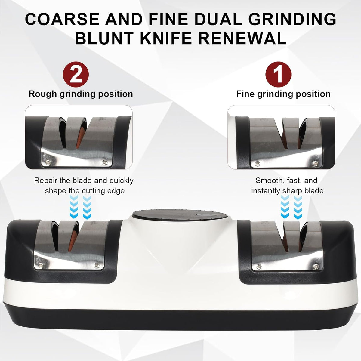 Electric Knife Sharpener with 3 Speeds and LED Display