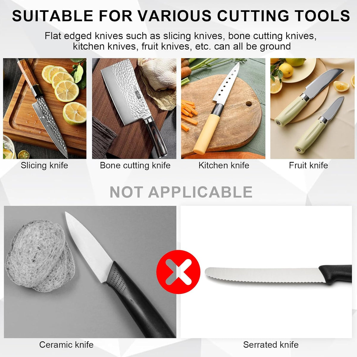 Electric Knife Sharpener with 3 Speeds and LED Display