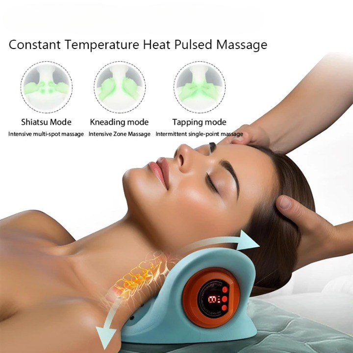 Electric Neck and Shoulder Massager with Traction Function