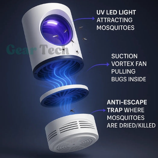 Electric UV Fly Catcher and Mosquito Lamp for Indoor and Outdoor