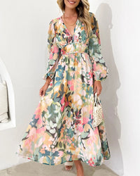 Elegant Floral Maxi Dress