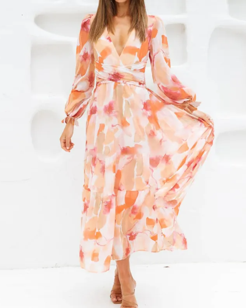 Elegant Floral Maxi Dress