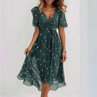 Elegant Flowy Floral Summer Dress
