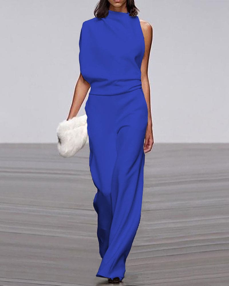 Elegant High-Neck Jumpsuit