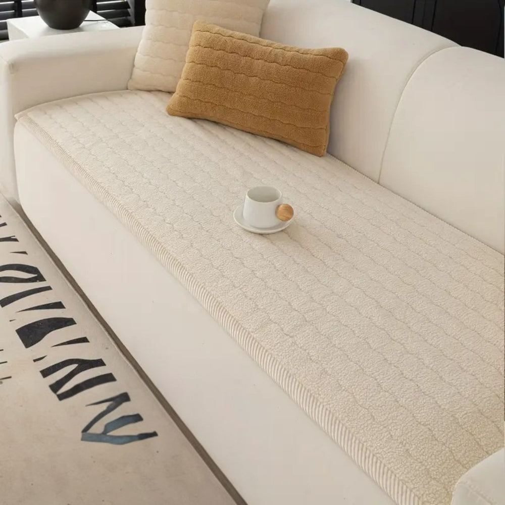 Elegant Thick Plush Sofa Cover