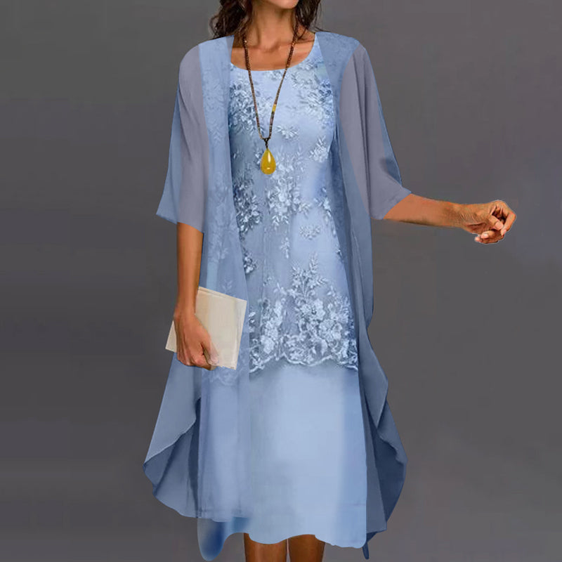 Elegant Two-Piece Dress for Party and Everyday Wear