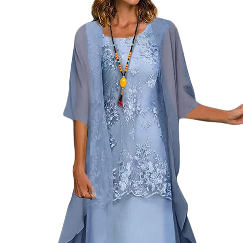 Elegant Two-Piece Dress for Party and Everyday Wear