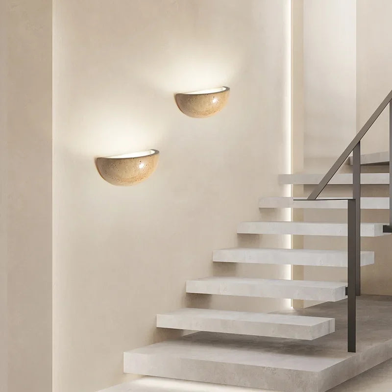 Energy-Efficient Stone LED Wall Light