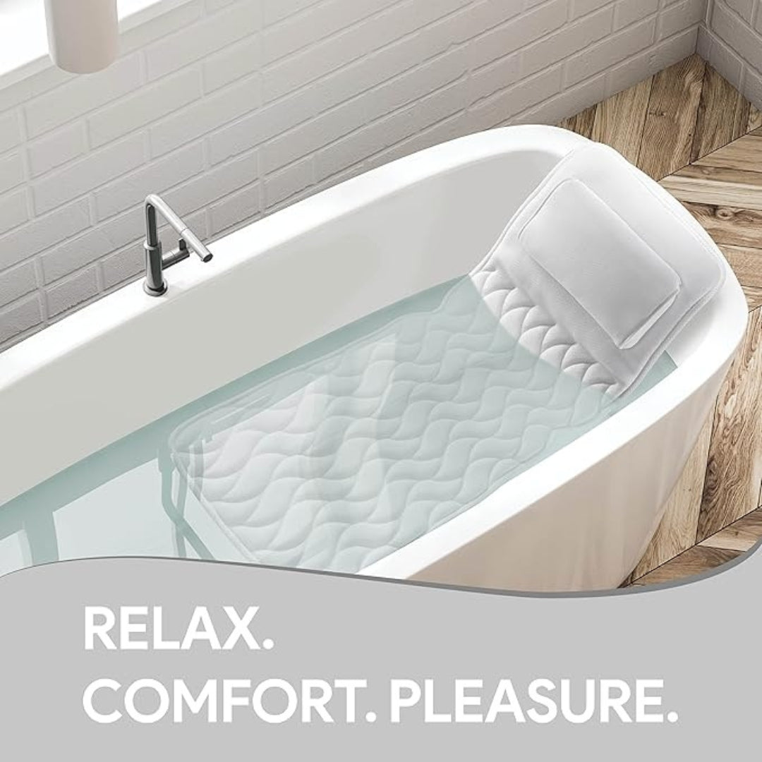 Ergonomic Full Body Bathtub Pillow - Spa Comfort