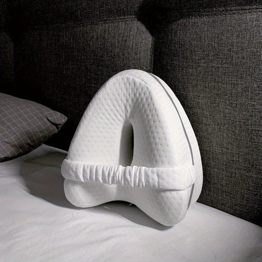 Ergonomic Knee Pillow for Side Sleepers with Removable and Washable Cover