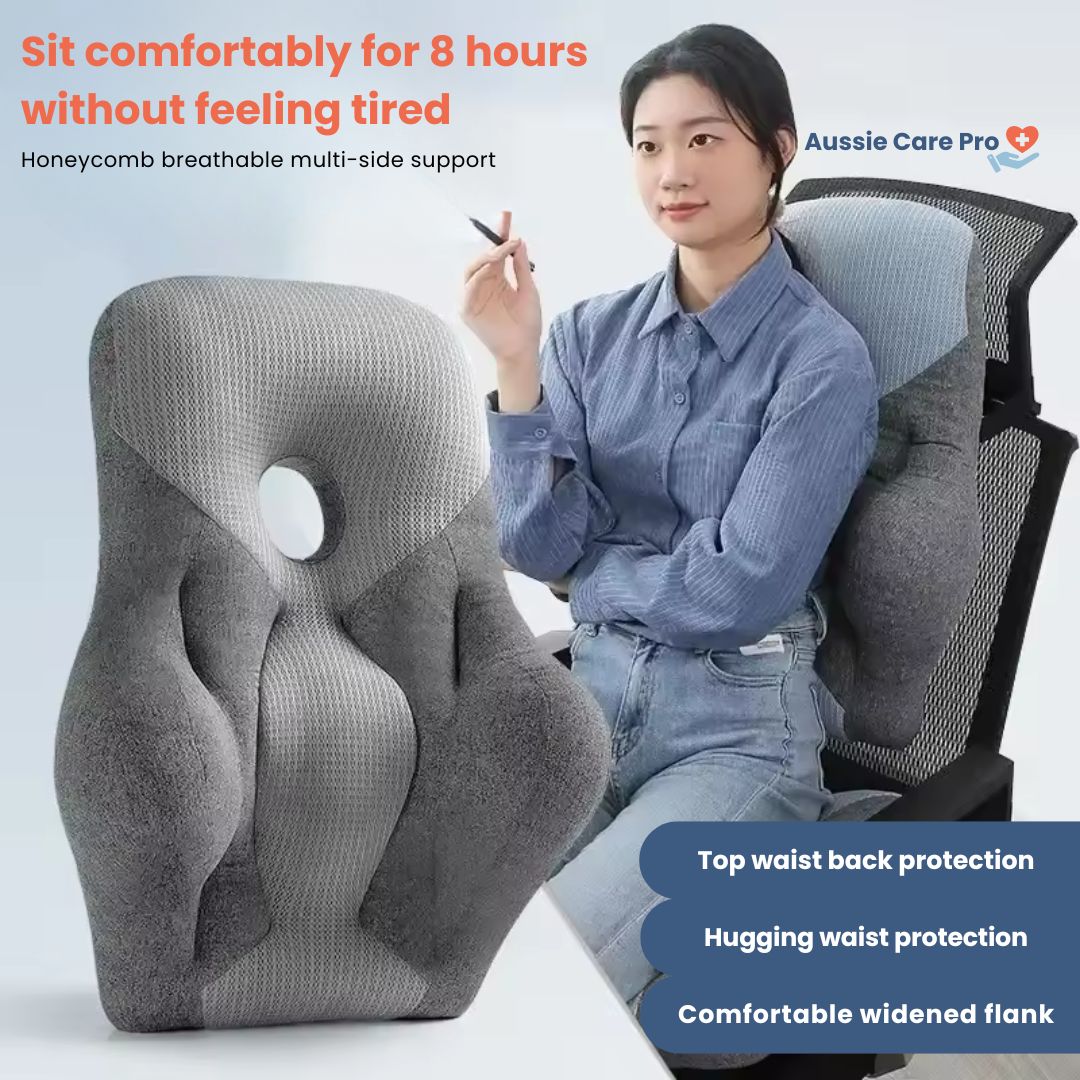 Ergonomic Lumbar Support Cushion – Back Support for Office, Home & Travel
