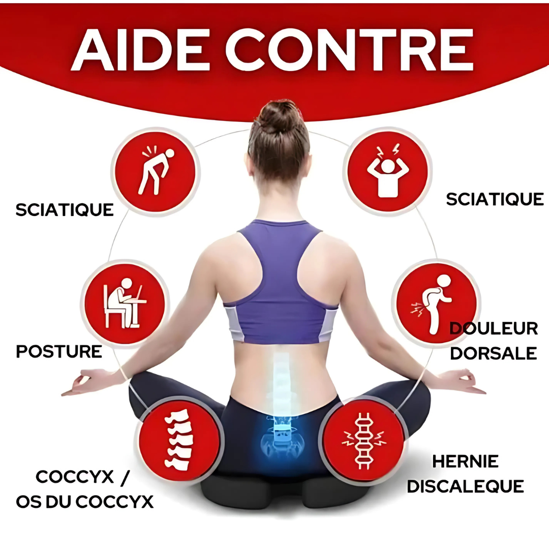 Ergonomic Memory Foam Coccyx Seat Cushion