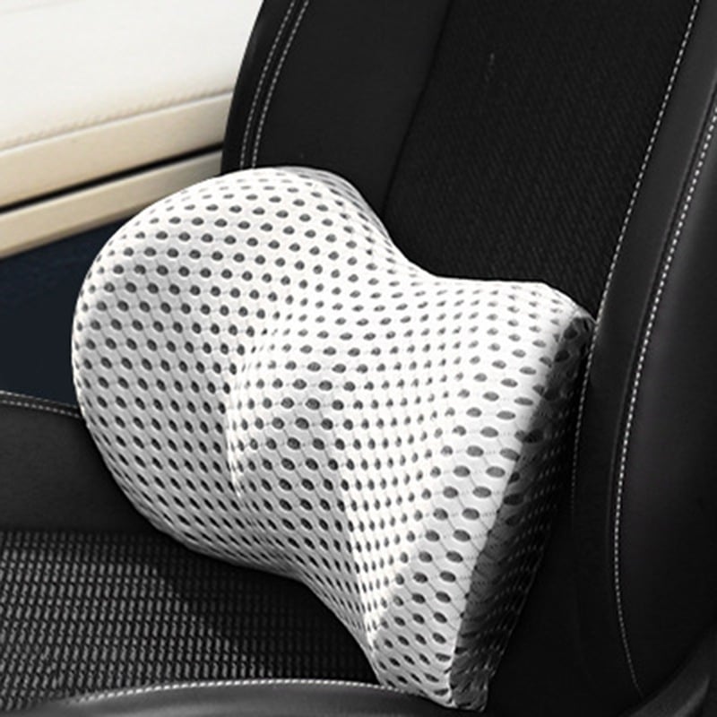 Ergonomic Memory Foam Lumbar Support Cushion for Office, Car & Home