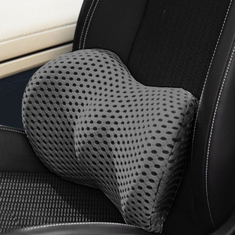 Ergonomic Memory Foam Lumbar Support Cushion for Office, Car & Home