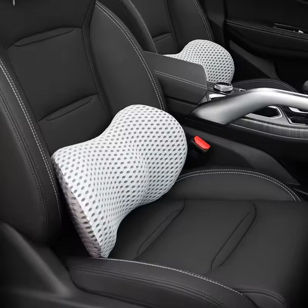 Ergonomic Memory Foam Lumbar Support Cushion for Office, Car & Home