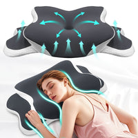 Ergonomic Memory Foam Neck Pillow – For Optimal Comfort and Support at Night