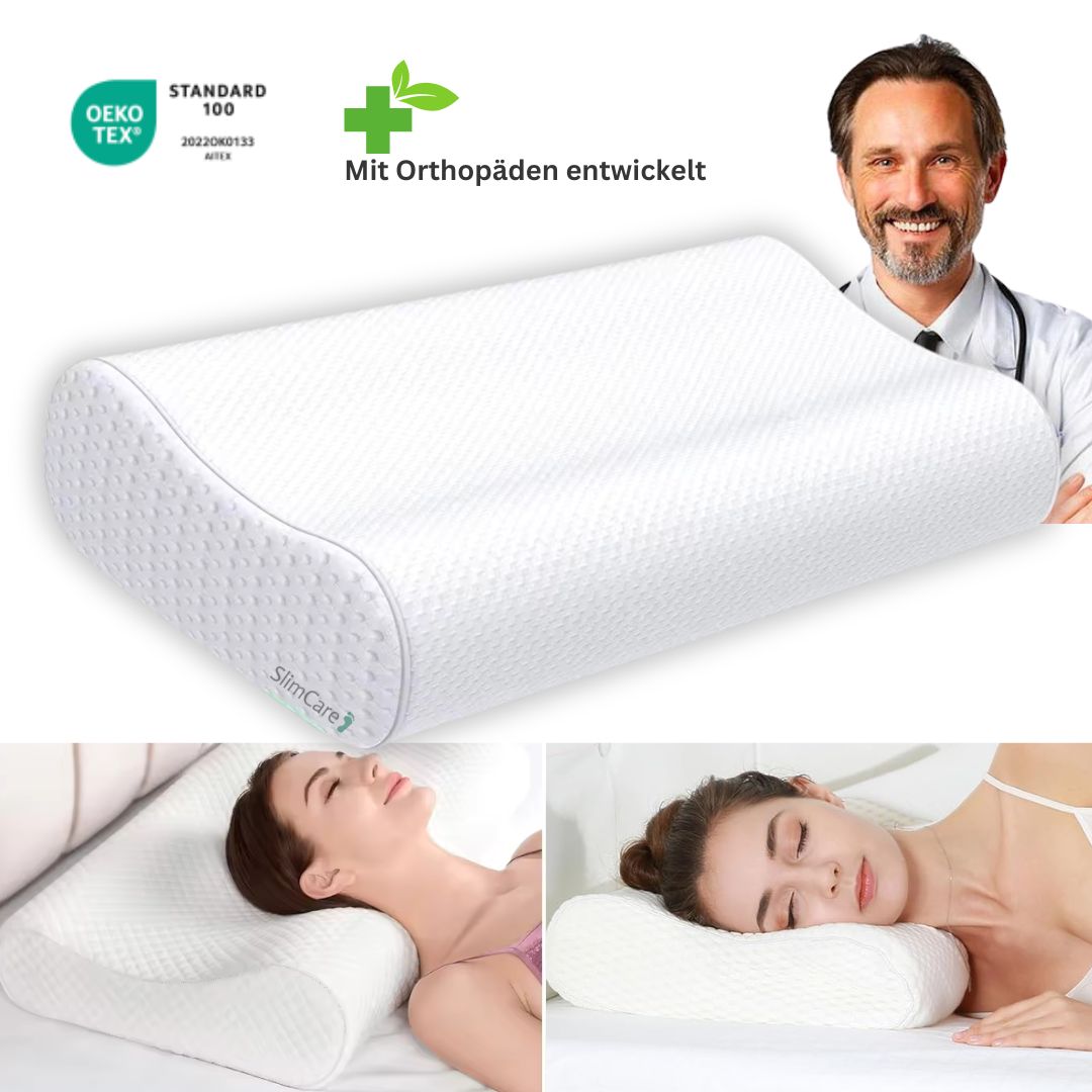 Ergonomic Memory Foam Neck Support Pillow