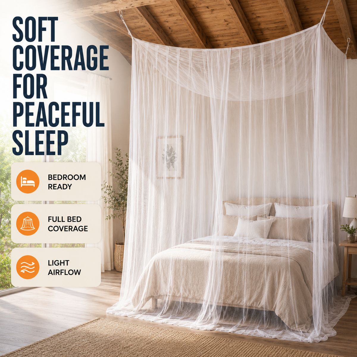 Extra Large Hanging Mosquito Net